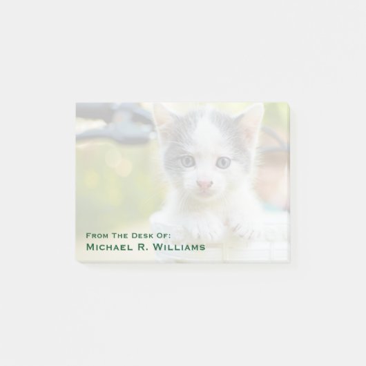 Kitten Rides A Bike Post-it® Notes (Voorkant)