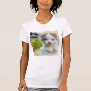 Kitten Rides A Bike T-shirt