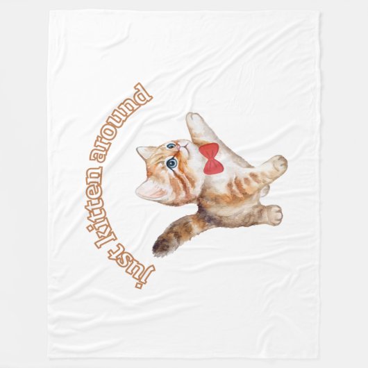 Kitten rond de deken (Voorkant)