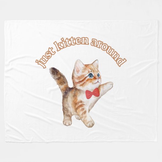 Kitten rond de deken (Voorkant (Horizontaal))