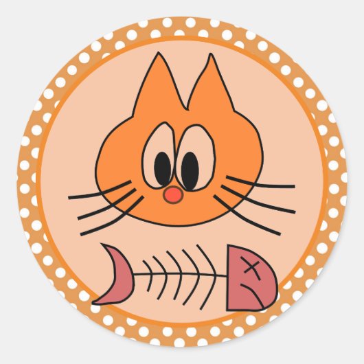 Kitten Ronde Sticker (Voorkant)