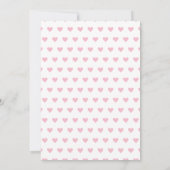 Kitten Roze Hartjes Verjaardag Kaart (Achterkant)