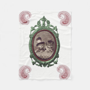 kitten roze witte vloekdeken fleece deken