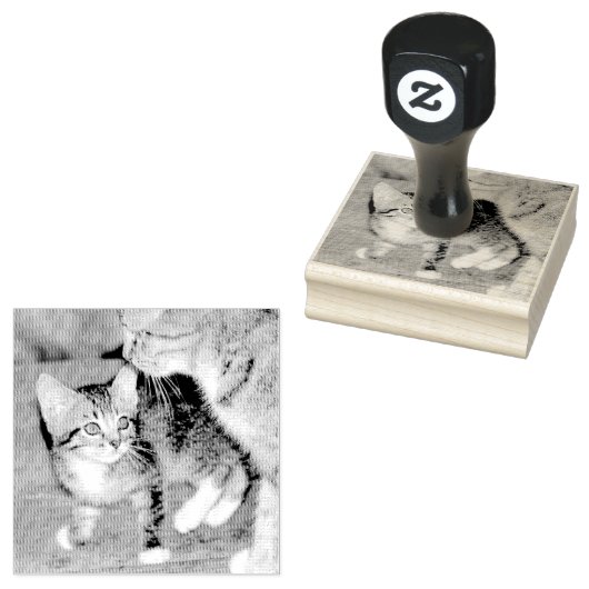 Kitten Rubberstempel (Gestempeld)