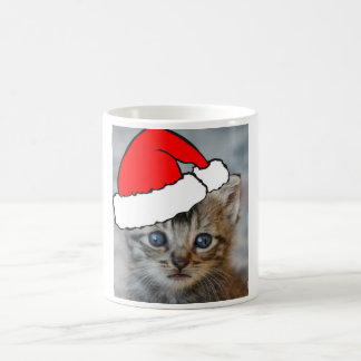 Kitten santa hat mok