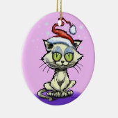 Kitten Santa Hat Ornament (Rechts)