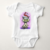 Kitten Santa Hat Romper (Voorkant)