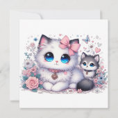 Kitten Schattigheid Overload: Sparkling-Eyed Cat & (Achterkant)