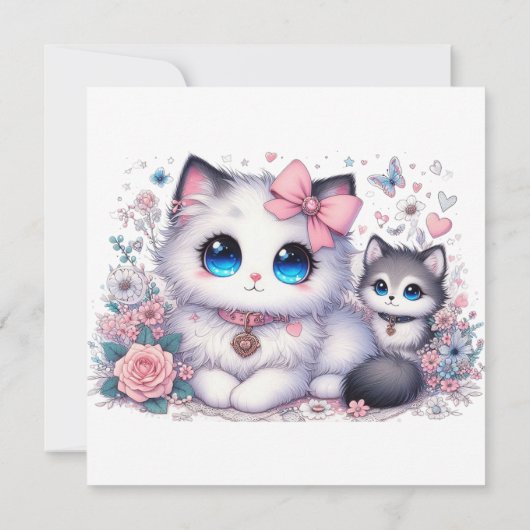 Kitten Schattigheid Overload: Sparkling-Eyed Cat & (Achterkant)