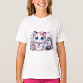 Kitten Schattigheid Overload: Sparkling-Eyed Cat & T-shirt