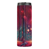 Kitten Silhouette Moonlight Valentine Thermosbeker (Achterkant)