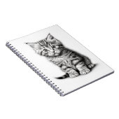 Kitten Sketch Notitieboek (Rechterzijde)
