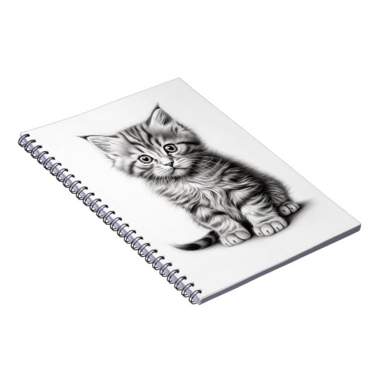 Kitten Sketch Notitieboek (Rechterzijde)
