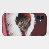 Kitten slaapt in kerstpet Case-Mate iPhone case (Achterkant (horizontaal))