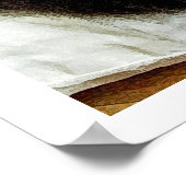 Kitten slaapt op White Comforter Poster (Hoek)