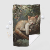 Kitten slapen in een boom  golfhanddoek (Insitu)