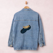 Kitten slapen in een croc schoen, Lady denim jas Jacket (Hangar)