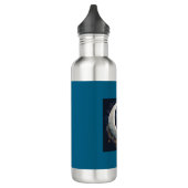 Kitten slapen op maanobject waterfles  (Links)