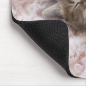 Kitten Sleeping op handdoek Muismat (Hoek)