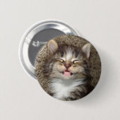 Kitten Smile Ronde Button 5,7 Cm (Voorkant /achterkant)
