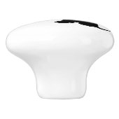 KITTEN SPELEN MET BUTTERFLIES KERAMISCHE KNOP (Zijkant)