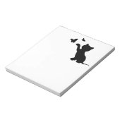 KITTEN SPELEN MET BUTTERFLIES NOTITIEBLOK (Linkerzijde)