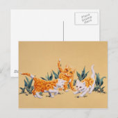 Kitten Spring Briefkaart (Voorkant / Achterkant)