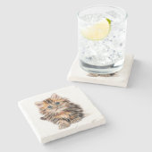 Kitten Stenen Onderzetter (Zijkant)