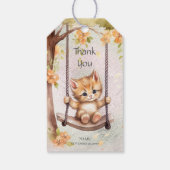 Kitten Swing Gift Label Cadeaulabel (Achterkant)