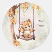 Kitten Swing Sticker (Voorkant)