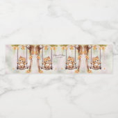 Kitten Swing Water Fles Label Waterfles Etiket (Enkel label)