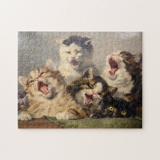 Kitten Symfonie door Julius Adam II Legpuzzel (Horizontaal)