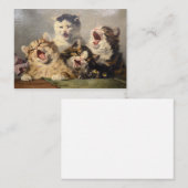 Kitten Symfonie door Julius Adam II Notitiekaartje (Voorkant / Achterkant)