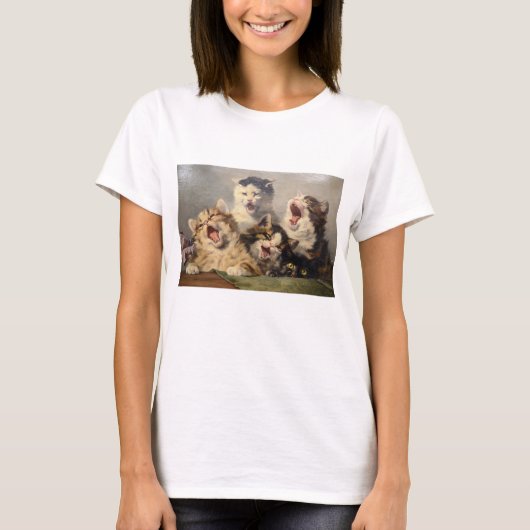 Kitten Symfonie door Julius Adam II T-shirt (Voorkant)