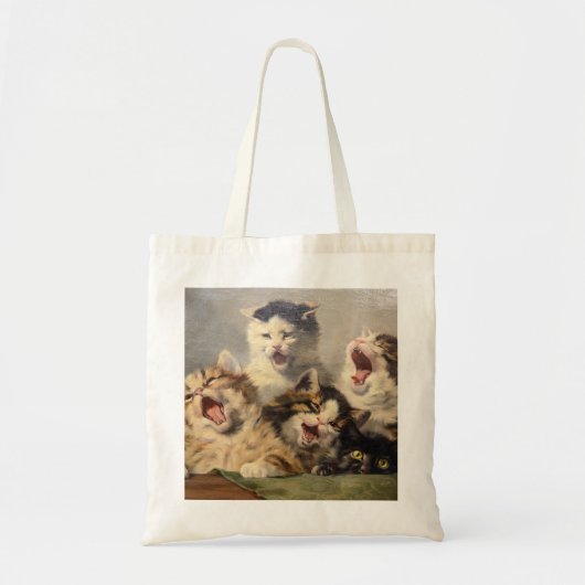 Kitten Symfonie door Julius Adam II Tote Bag (Voorkant)