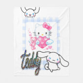 Kitten Teddy Fleece Deken (Voorkant)