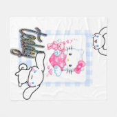 Kitten Teddy Fleece Deken (Voorkant (Horizontaal))