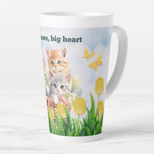 Kitten Theme Latte Mok (Rechterhoek)