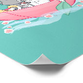 Kitten Umbrella Hoodie Poster (Hoek)