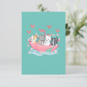Kitten Umbrella Sierkussen Bedankkaart (Staand voorkant)