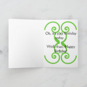 Kitten Verjaardag Kaart (Binnen)