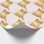 Kitten, Verjaardags Kerstmis Partij Wrapping Papie Cadeaupapier (Hoek)