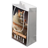 Kitten verjaardagstaart - verjaardag klein cadeauzakje (Achterkant Gekanteld)