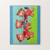 kitten violinist trio legpuzzel (Verticaal)