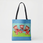 kitten violinist trio tote bag (Voorkant)
