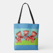 kitten violinist trio tote bag (Achterkant)