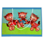 kitten violist trio print groot cadeauzakje (Voorkant)