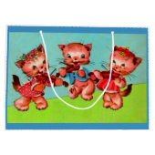 kitten violist trio print groot cadeauzakje (Achterkant)