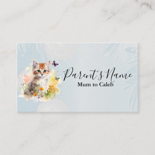 Kitten & Vlinders Visitekaartje (Voorkant)