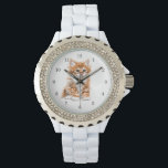 Kitten Watch Gift Sweet Baby Cat Horloge<br><div class="desc">Cute Kitten - Schilderen - - Kies / voeg uw unieke tekst toe - Naam / Kleuren / Lettertype / Grootte / Grootte / Elementen - Afbeelding / meer - Maak uw speciale cadeautje - Resize en beweeg of verwijder elementen / tekst met aanpassingsgereedschap! Het schilderen en het Ontwerp door...</div>